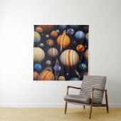 Planetenpatroon Wandkleed (In Situ (horizontaal))