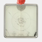 Planetensystem der Sonne Metalen Ornament (Voorkant)