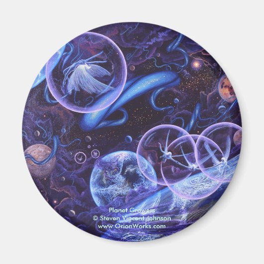 Planetentelers, planetentelers Steven Vincent... Magneet (Voorkant)