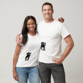 PlanetHYLO BW Mannen t-shirt FRONT & BACK (Unisex)