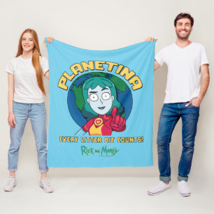 Planetina - Elke vuilbit telt Fleece Deken