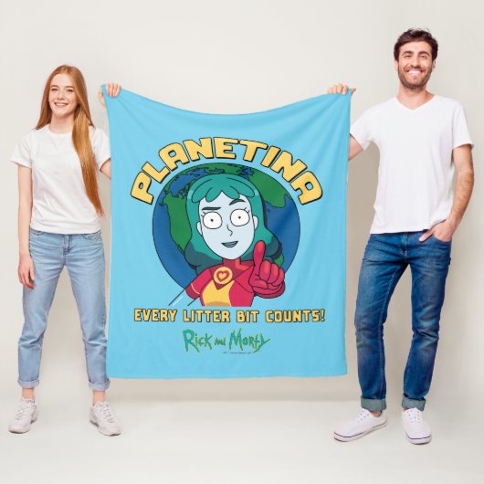 Planetina - Elke vuilbit telt Fleece Deken (In situ)