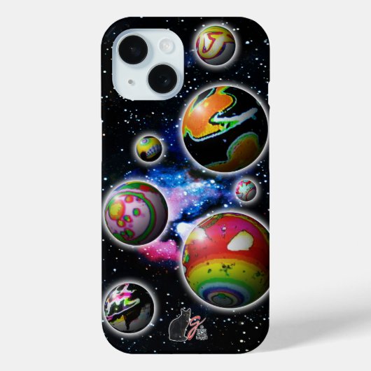 Planetoïden Case-Mate iPhone Case (Achterkant)