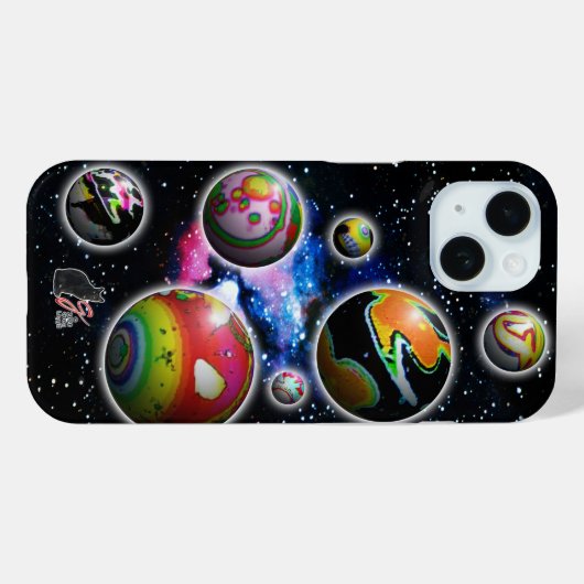 Planetoïden Case-Mate iPhone Case (Achterkant (horizontaal))