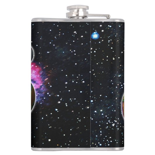 Planetoïden Heupfles (Achterkant)