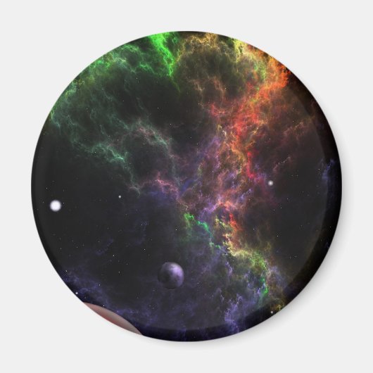Planetoïden in de ruimte van de Nebula Cluster Art Magneet (Voorkant)