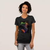Planetoïden in de ruimte van de Nebula Cluster Art T-shirt (Voorkant volledig)
