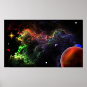 Planetoïden in het nebulascluster poster