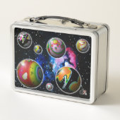 Planetoïden metalen lunchbox (Achterkant)