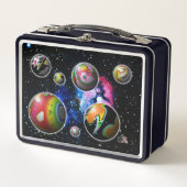 Planetoïden metalen lunchbox (Voorkant)