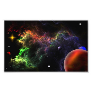 Planetoïden - Nebula Cluster H Fotouitbreiding Foto Afdruk