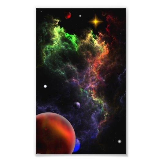 Planetoïden - Nebula Cluster V Fotouitbreiding Foto Afdruk (Voorkant)