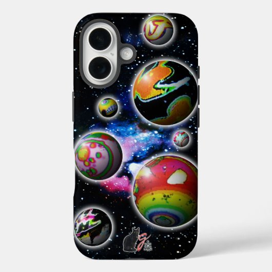 Planetoïden sterk Case-Mate iPhone case (Achterkant)