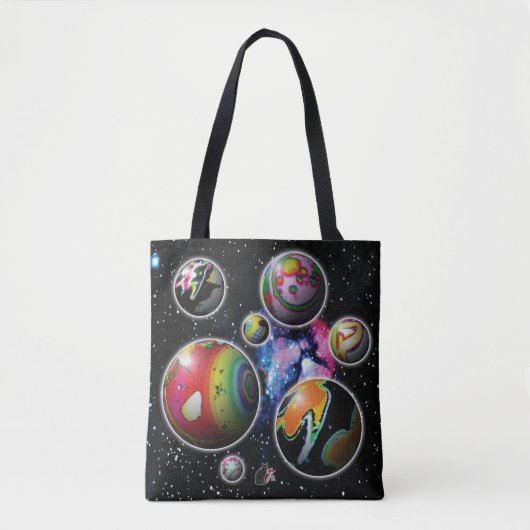 Planetoïden Tote Bag (Voorkant)