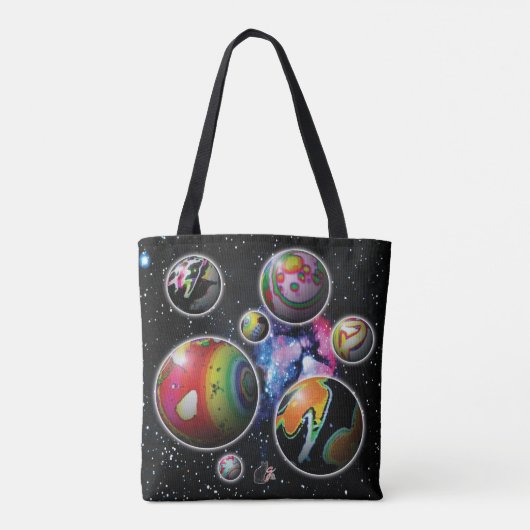 Planetoïden Tote Bag (Achterkant)