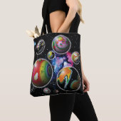 Planetoïden Tote Bag (Dichtbij)