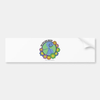 Planetpals - We zijn één wereldvredesliefdesaarde Bumpersticker