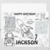 Planetplaatjes, werkblad buitenruimte (Voorkant / Achterkant)