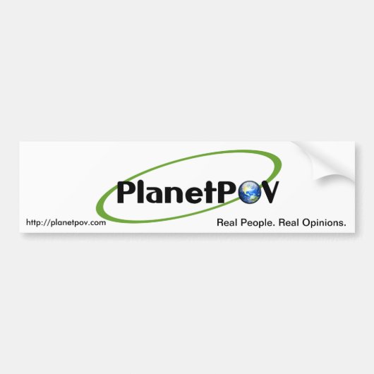 PlanetPOV - Bumpersticker #1 (Voorkant)