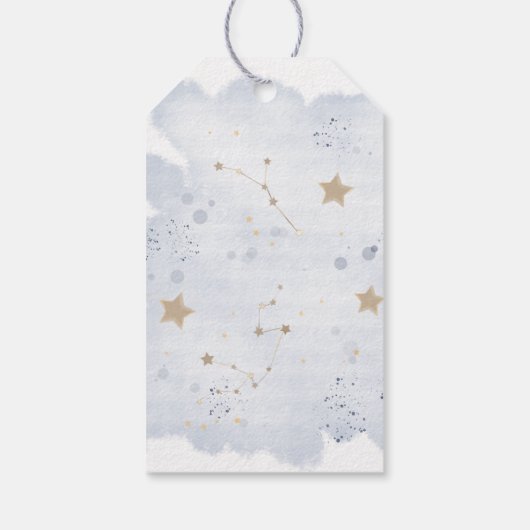 Planets buitenruimtesolaxy Dank u Cadeaulabel (Achterkant)