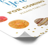 Planets Buitenspatie Galaxy Hartelijk dank voor uw Poster (Hoek)