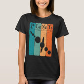 Planets Periodic Table Elements Solar System Plane T-shirt (Voorkant)