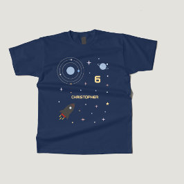 Planets & Raket, Buitenruimte Kind T-shirt