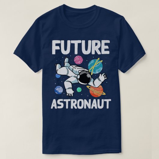 Planets Science Kids Outer Space Universe Future A T-shirt (Design voorkant)