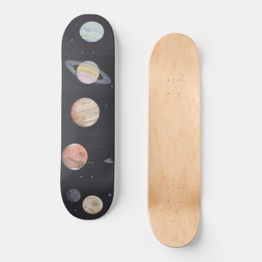 PLANETS-skateboard Persoonlijk Skateboard (Voorkant)