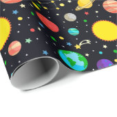 Planets Stars Astronomy Constellations Cadeaupapier (Rol Hoek)