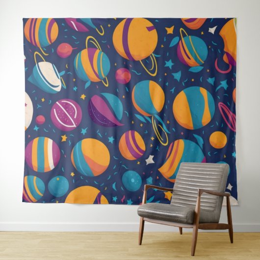 Planets Wallpaper Wandkleed (In Situ (horizontaal))