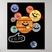 Planets You Will Always Be One Of Us Galaxy Women Poster (Voorkant)