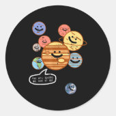 Planets You Will Always Be One Of Us Galaxy Women Ronde Sticker (Voorkant)