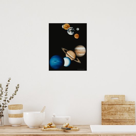 Planetsamenstelling Poster (Keuken)