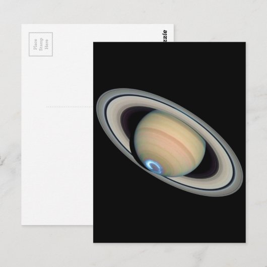 PLANETSATURN (zonnestelsel) ~ Briefkaart (Voorkant / Achterkant)