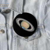 PLANETSATURN (zonnestelsel) ~ Ronde Button 4,0 Cm (In situ)