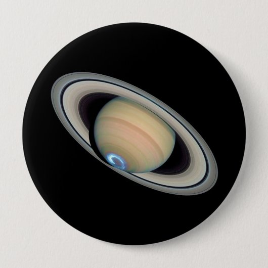 PLANETSATURN (zonnestelsel) ~ Ronde Button 4,0 Cm (Voorkant)