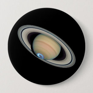 PLANETSATURN (zonnestelsel) ~ Ronde Button 4,0 Cm
