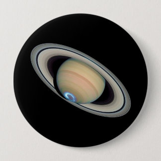 PLANETSATURN (zonnestelsel) ~ Ronde Button 4,0 Cm
