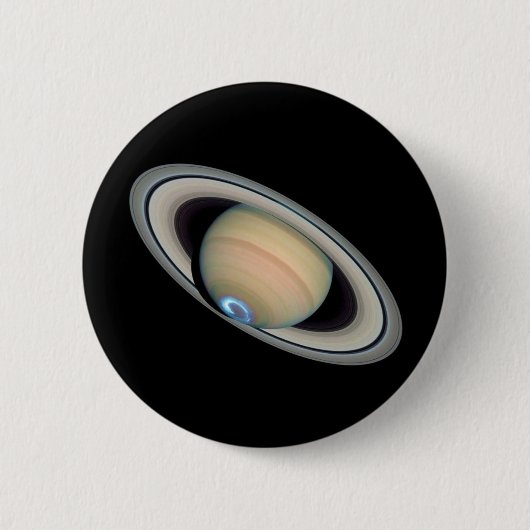 PLANETSATURN (zonnestelsel) ~ Ronde Button 5,7 Cm (Voorkant)