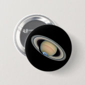 PLANETSATURN (zonnestelsel) ~ Ronde Button 5,7 Cm (Voorkant /achterkant)