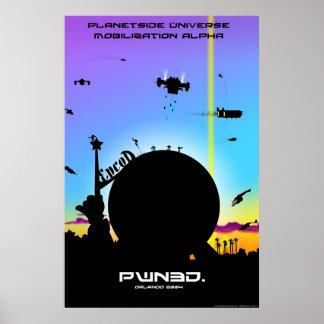 PlanetSide Universe Mobilisatie Alpha-Poster Poster
