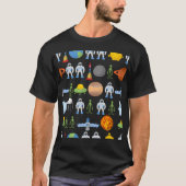 PlanetsRocketSpace Shuttle Aliens T-shirt (Voorkant)