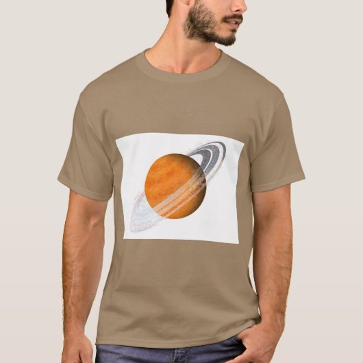 Planett – Grafisch T-Shirt in kosmische stijl (Voorkant)