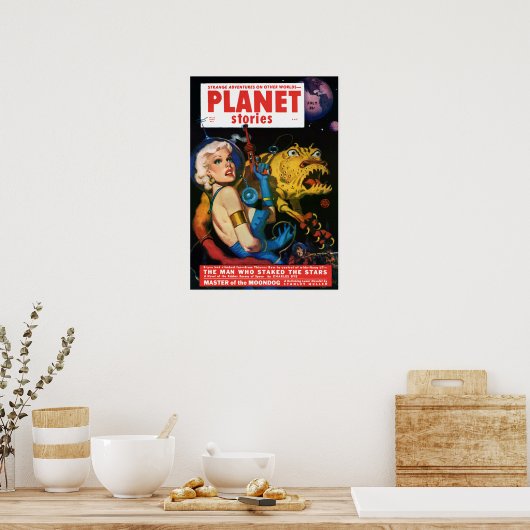planetverhalingen Alien Invasion Poster (Keuken)
