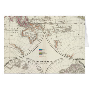 Planiglob der Erde Atlas Map