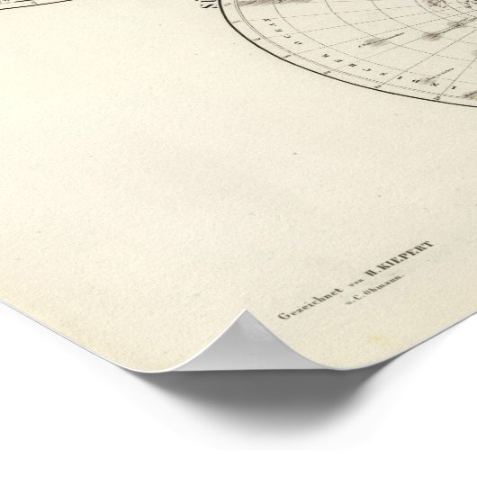 Planiglob der Erde Atlas Map Poster (Hoek)