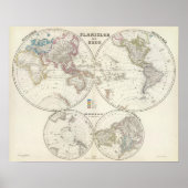 Planiglob der Erde Atlas Map Poster (Voorkant)