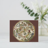 Planisfeer hemelkaart door Peter Apian Briefkaart (Staand voorkant)