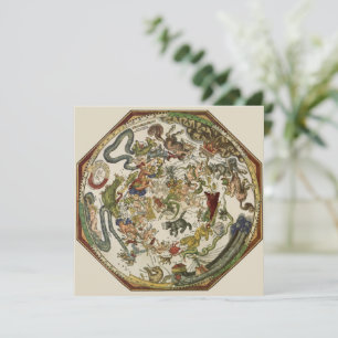 Planisfeer hemelkaart door Peter Apian Kaart